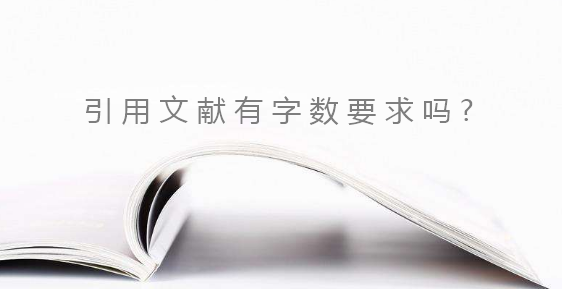 引用文獻(xiàn)有字?jǐn)?shù)要求嗎